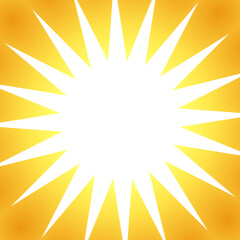 金色風のグラデーションの集中線の素材