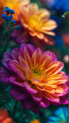 yellow and red flower