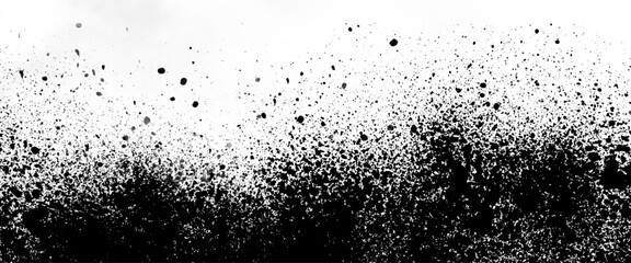 Vector abstract black on white grunge splatter background design