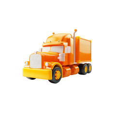 Naklejka premium trailer truck icon