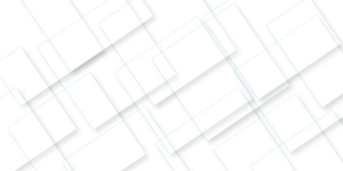 Abstract retro pattern seamless light white geometric square and line vector background. White and gray geometric square technology seamless white banner concept for business and presentation purpose.