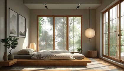 Fototapeta premium Interior of a bedroom