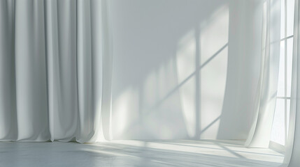 Obraz premium white room with shadows