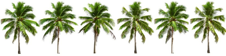 Fototapeta premium Clipart collection of trees to enhance sets or projects