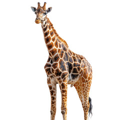 Giraffe isolated on a transparent background