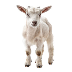 Cute lamb isolated on a transparent background