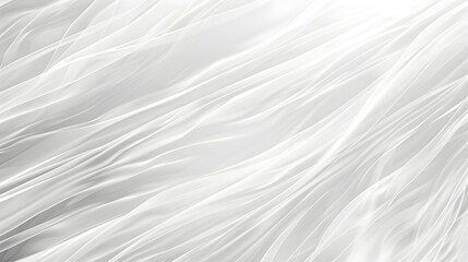 Obraz premium Elegant Flowing White Line Texture with Serene Copy Space for Banner Design