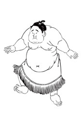 浮世絵　相撲取り　その57