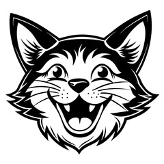 Fototapeta premium wolf head vector silhouette illustration