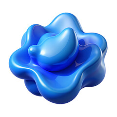 Blue watercolor splashes