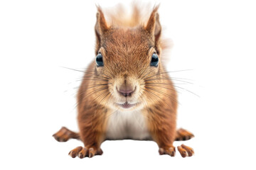 Fototapeta premium Cute Red Squirrel Close Up