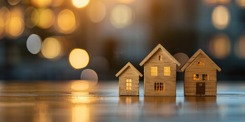 model house for represent metaphor  mortgage  real estate leasing loan
