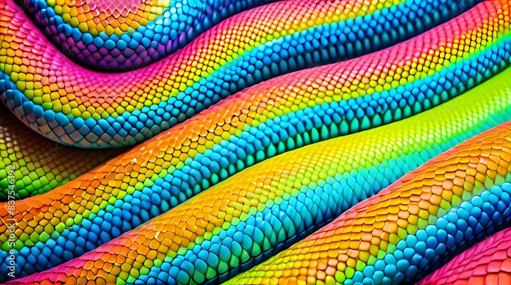 Wall mural colorful snake 