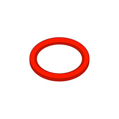 赤色の輪