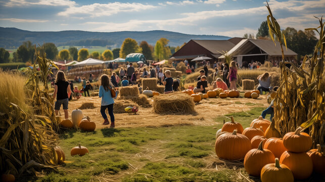 Local festivals that celebrate the harvest season with activities like hayrides, craft fairs, and food tastings, Photo shoot, Natural light day