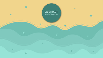 An abstract illustration of a vector background that features yellow and blue colors. Abstract template design.