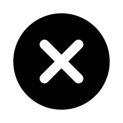 incorrect wrong x cancel line ui icon