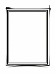 Simple Decorative Border Frame: Blank Page Template