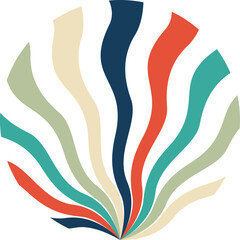 Sunburst Retro Background Element