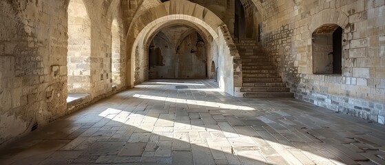 architectural tower in medieval fortress