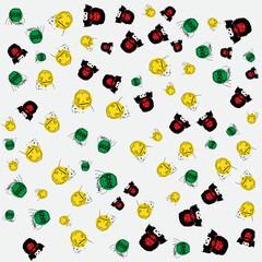 pattern face trend design illustration