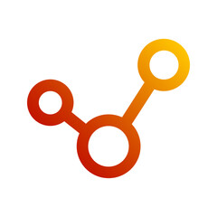 connection gradient icon