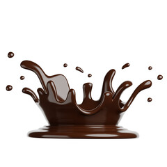 Chocolate Splash 3D Realistic