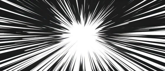 grunge strokes halftone speed lines centered zoom background