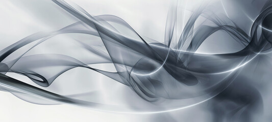 Abstract Gray Smoke Wave Background
