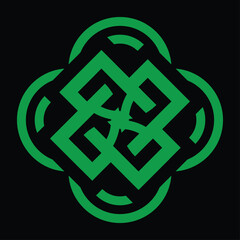 ceramic or tile designs with green and black background