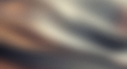 gray orange blue black blurred abstract gradient on dark grainy background, glowing light, large banner size, color fusion grainy noise texture effect, bright shine template