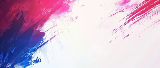 broken brushstroke neon-punk livestream overlay border template in the style of red blue  