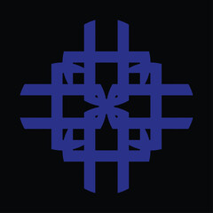 Obraz premium ceramic or tile designs with blue and black background