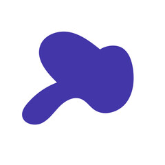 Abstract shape organic blob vector 