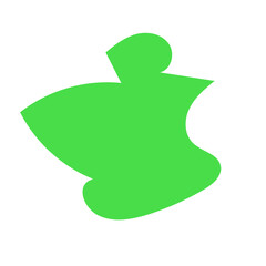 Abstract shape organic blob vector 