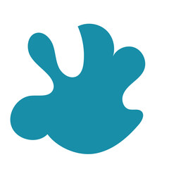 Obraz premium Abstract shape organic blob vector 