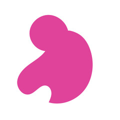 Abstract shape organic blob vector 