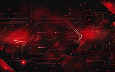 Obraz premium Electronic circuit 2D graphic illustration background