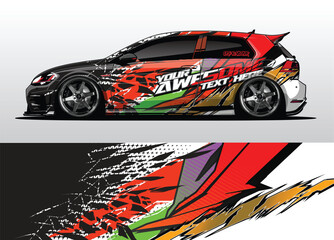 Sleek and Stylish Car Wrap Background Vectors