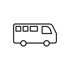 bus icon vector design on white background