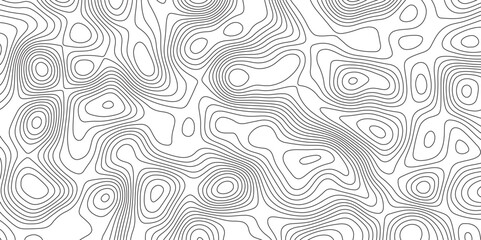 Topographic contour map. Vector cartography illustration. Geographic mountain relief. Abstract lines background. Contours trails, image grid geographic relief topographic Cartography Background.