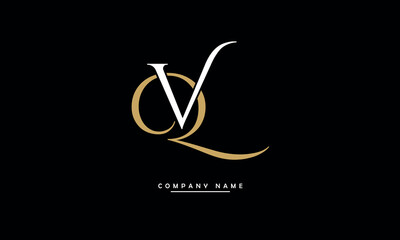 VQ, QV, V, Q  Abstract Letters Logo Monogram