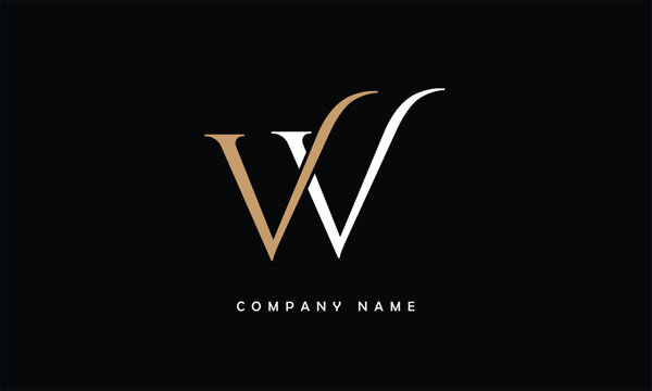 VV, VV Abstract Letters Logo Monogram