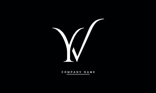YV, VY, Y, V Abstract Letters Logo Monogram