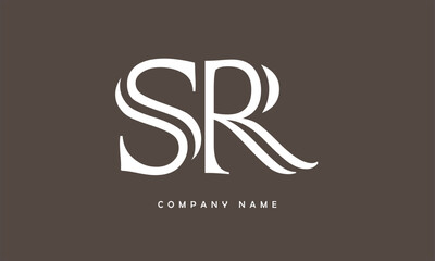 SR, RS, S, R Abstract Letters Logo Monogram