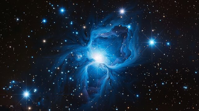 The Bright Star Rigel in the Constellation Orion 