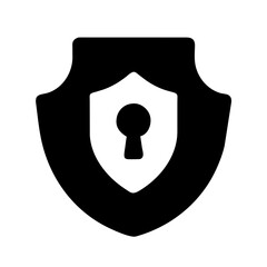 Cybersecurity shield icon