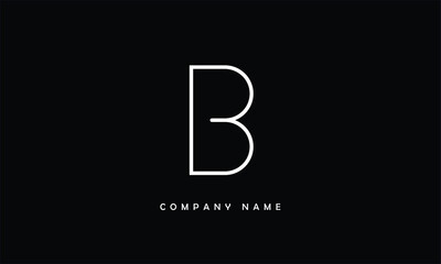 Fototapeta premium B, B Abstract Letters Logo Monogram