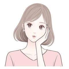 Illustration material for women and girls