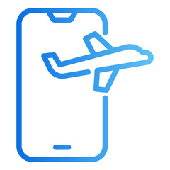 travel gradient icon